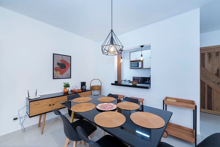13B - Apartamento com Vista ao Mar para até 06 pessoas na av