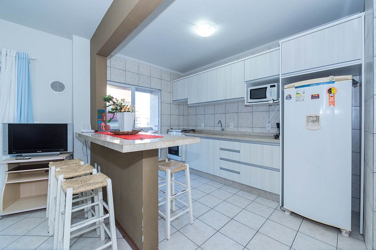202E - Apartamento 2 quartos com Vista ao Mar, para até 5 pe
