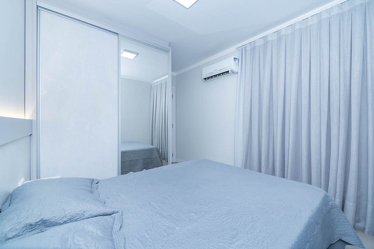 102IB - Lindo apartamento 2 quartos com Vista ao Mar, para a