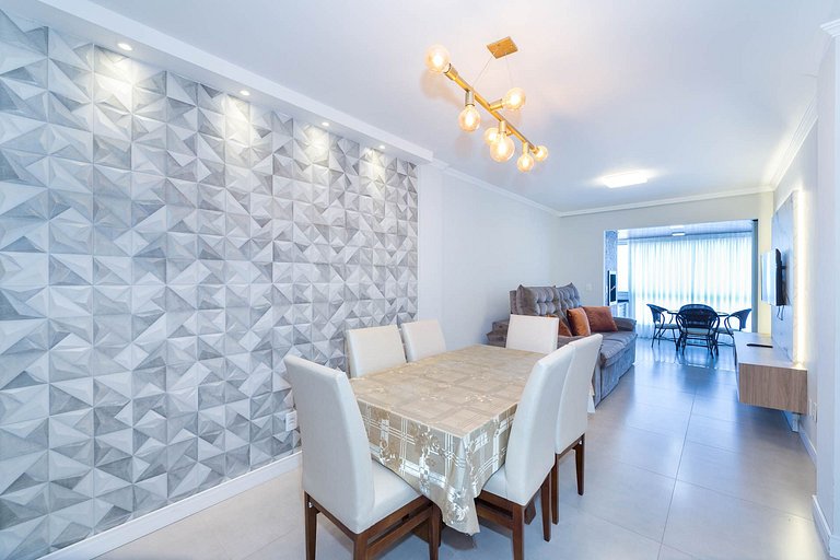 102IB - Lindo apartamento 2 quartos com Vista ao Mar, para a