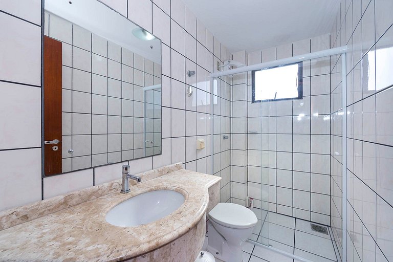 301M - Excelente apartamento 2 quartos com Vista ao Mar, par