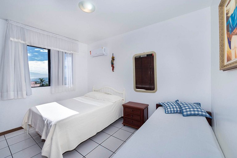301M - Excelente apartamento 2 quartos com Vista ao Mar, par