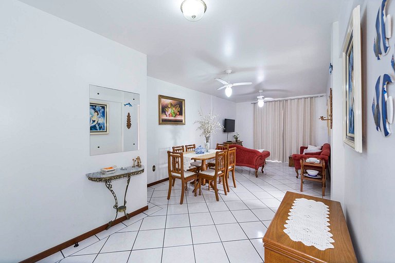 301M - Excelente apartamento 2 quartos com Vista ao Mar, par