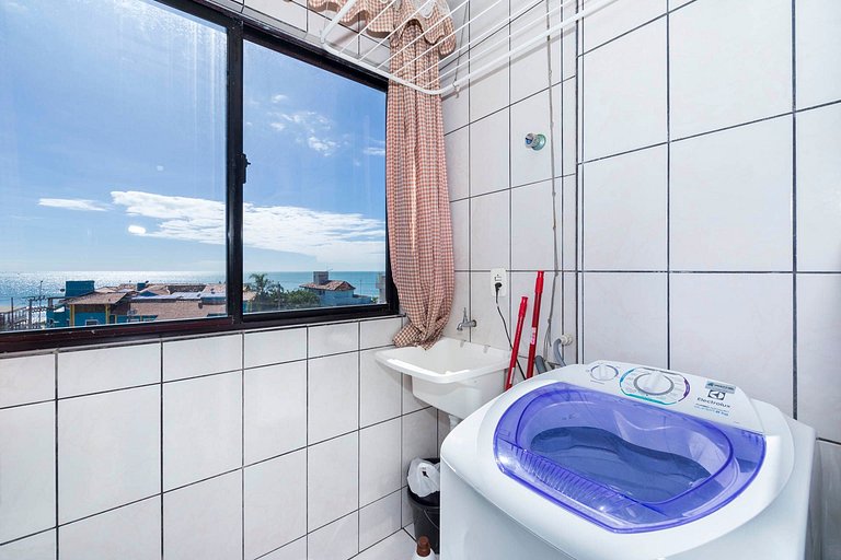 301M - Excelente apartamento 2 quartos com Vista ao Mar, par