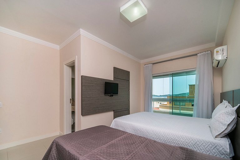302BD - Fabuloso apartamento com Vista para o Mar, 03 quarto