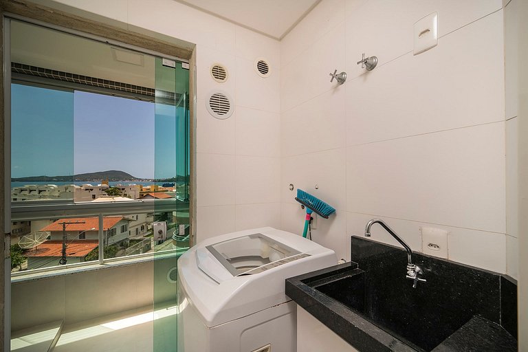 302BD - Fabuloso apartamento com Vista para o Mar, 03 quarto