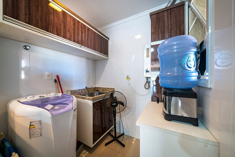 204M - Maravilhoso apartamento poucos metros do mar na praia