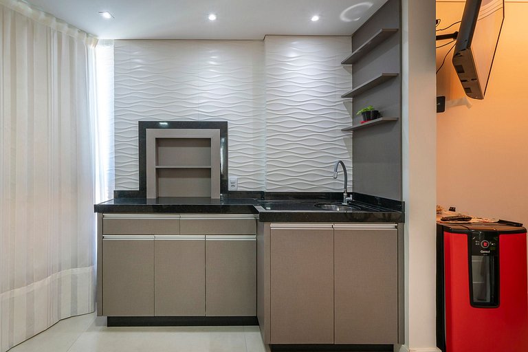 201BD - Lindo apartamento com Vista ao Mar, Alto Padrão 3 Su