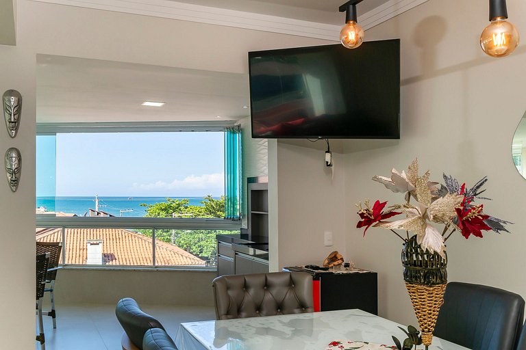 201BD - Lindo apartamento com Vista ao Mar, Alto Padrão 3 Su