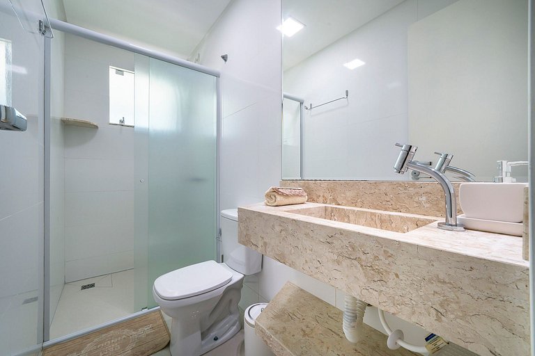 201BD - Lindo apartamento com Vista ao Mar, Alto Padrão 3 Su