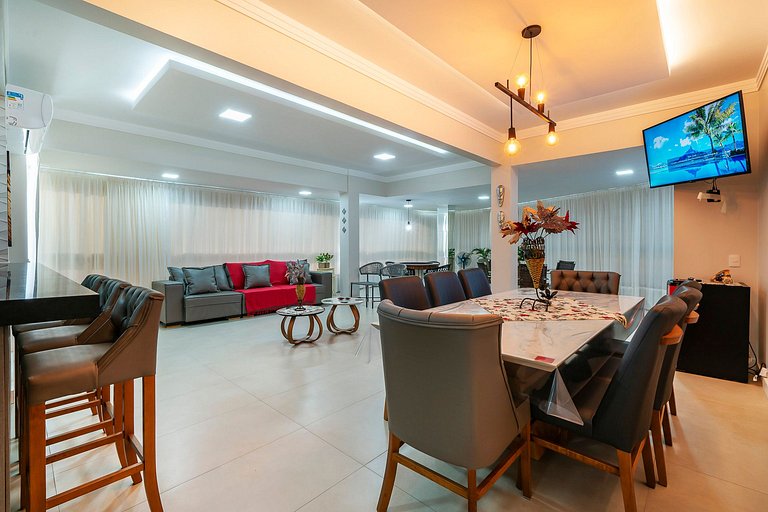 201BD - Lindo apartamento com Vista ao Mar, Alto Padrão 3 Su