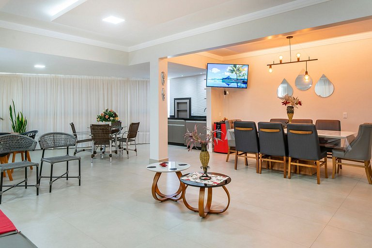 201BD - Lindo apartamento com Vista ao Mar, Alto Padrão 3 Su