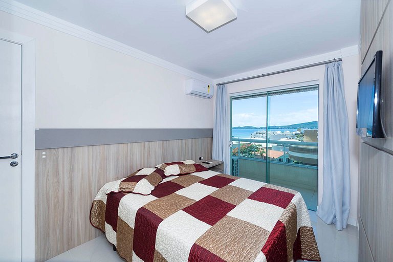 Lindo apartamento 3 dorms com Vista ao Mar na Praia de Bomba